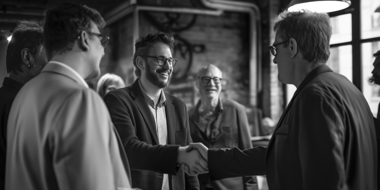 Amicable Professional Interaction